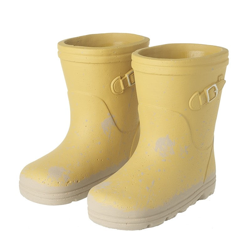 Cement Yellow Wellie Boots Set