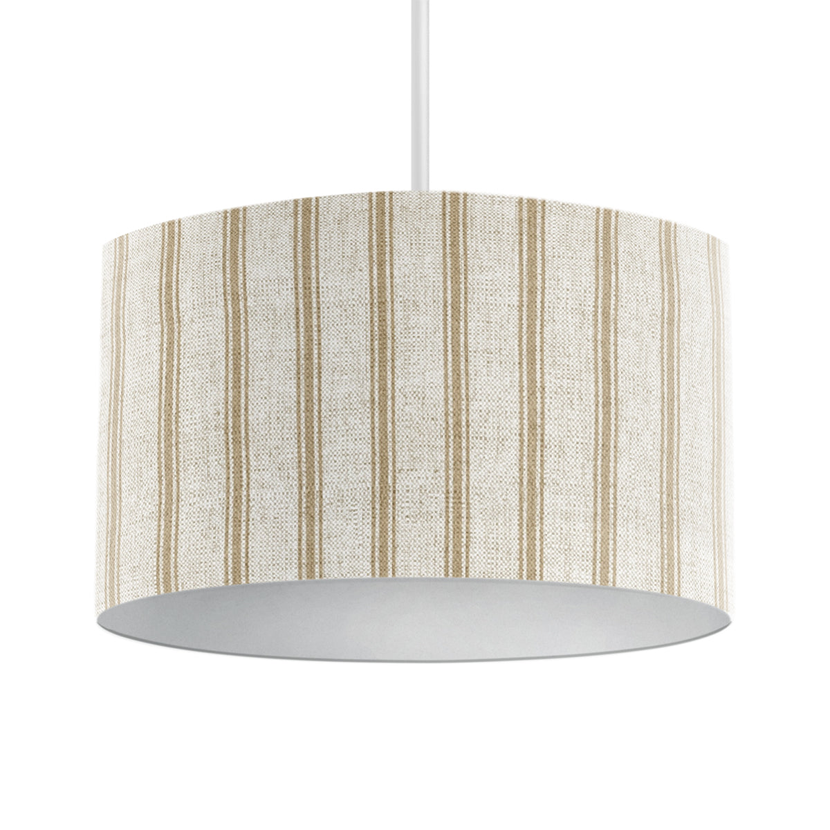Kashmira Linen Stripe Drum Lampshade
