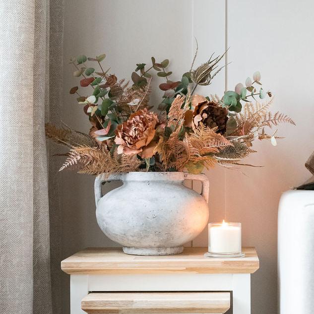 Aria Distressed Stone Handled Pot