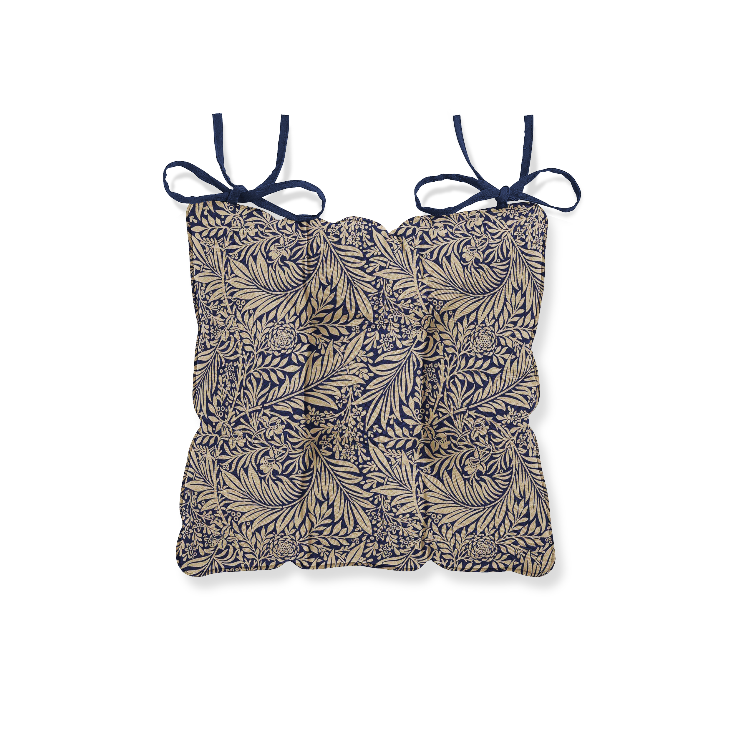 William Morris Larkspur Navy Chair Seat Pad