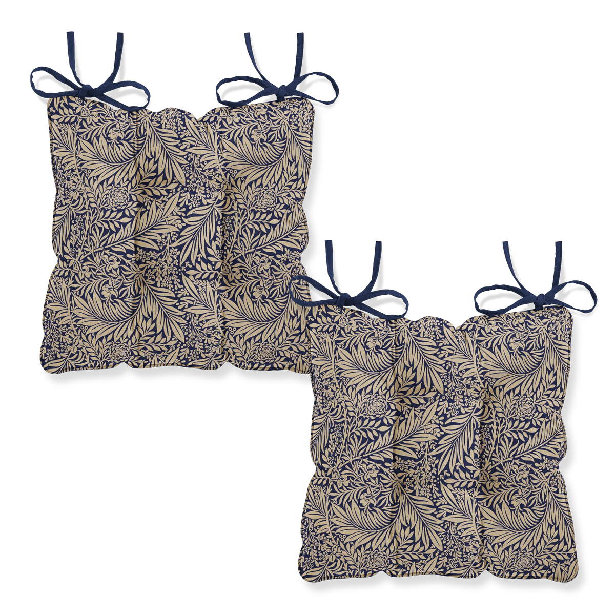 William Morris Larkspur Navy Chair Seat Pad