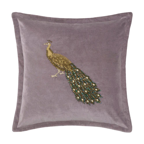 Mayura Lavender Embellished Cushion