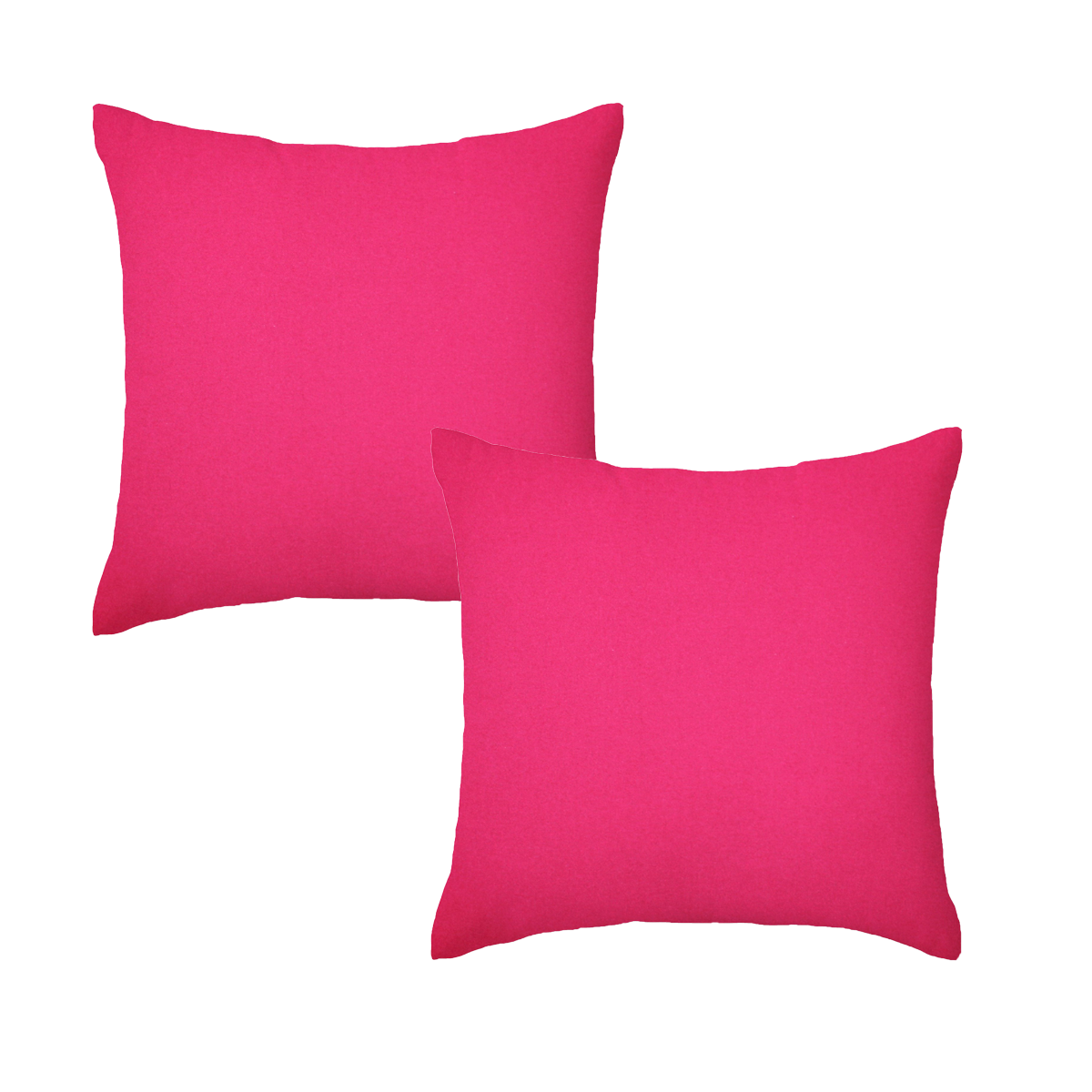 Set of 2 Premium Pink Garden Square Water Resistant Cushions