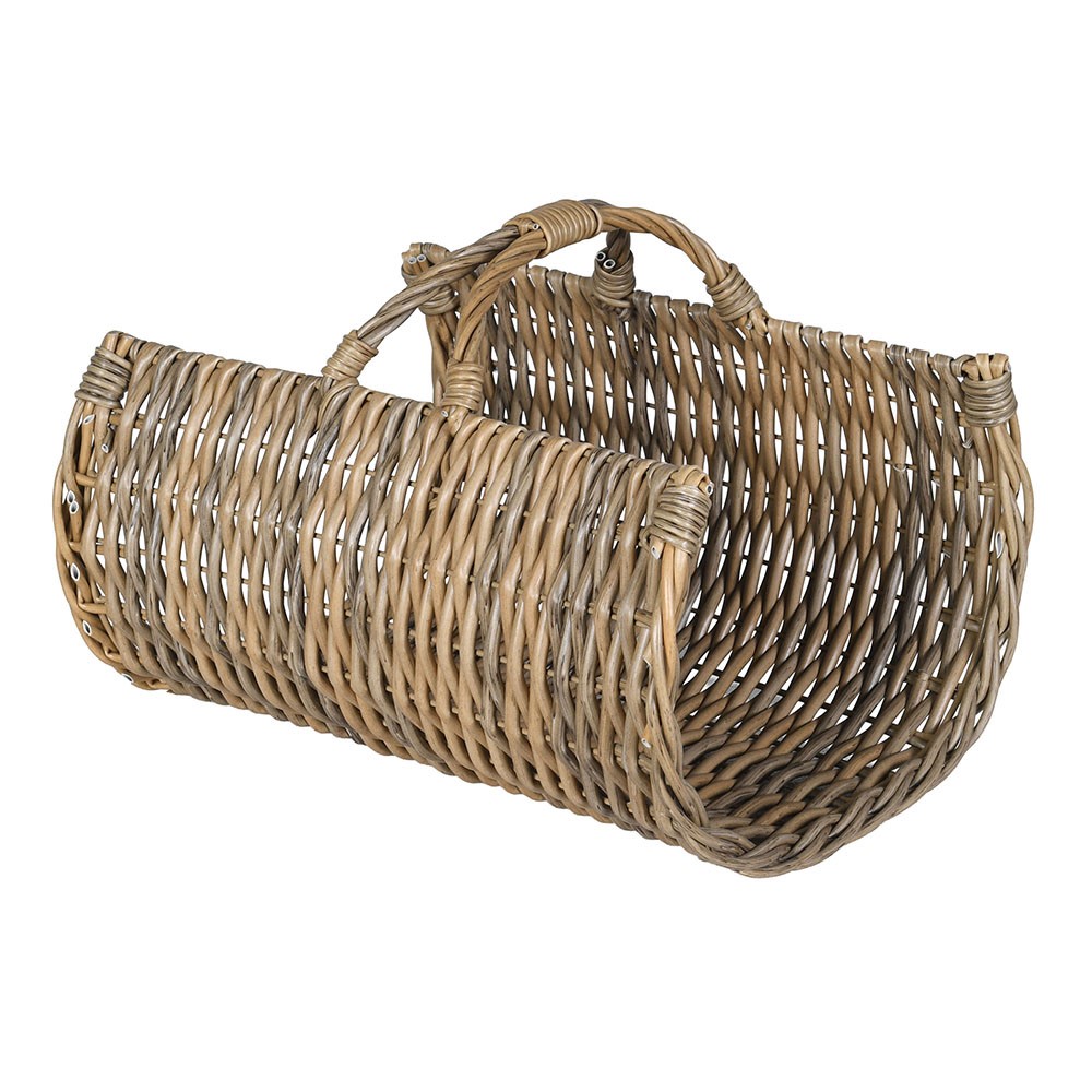 Rattan Log Basket