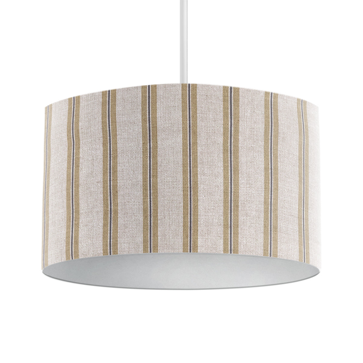 Winterfell Sand Ticking Stripe Drum Lampshade