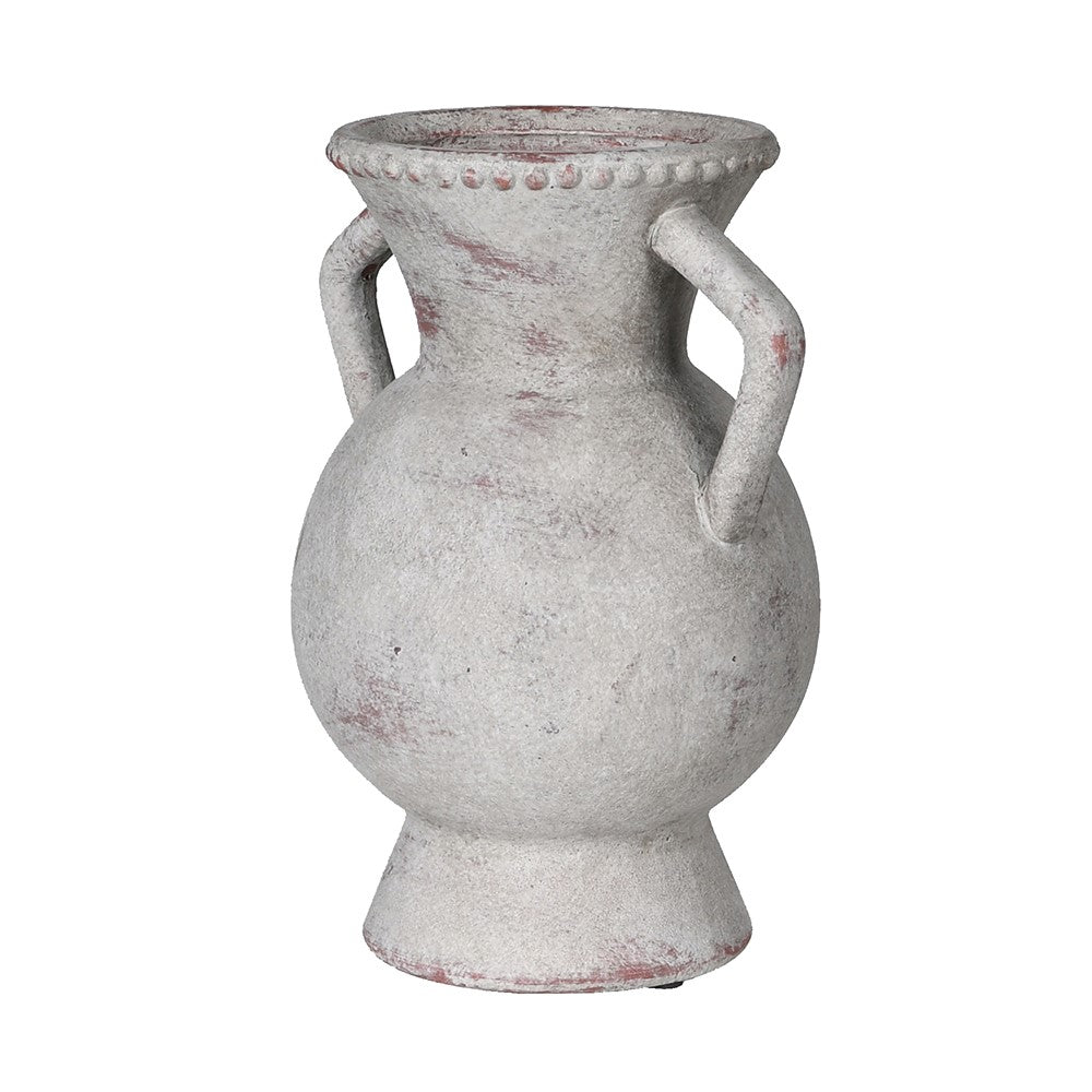 Small Grey Stone Effect Amphora Vase