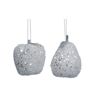 Thumbnail for White Glitter Apple/Pear Tree Decoration