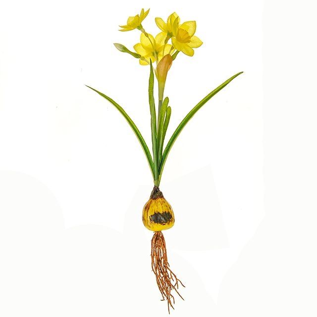 Faux Yellow Daffodil On Bulb
