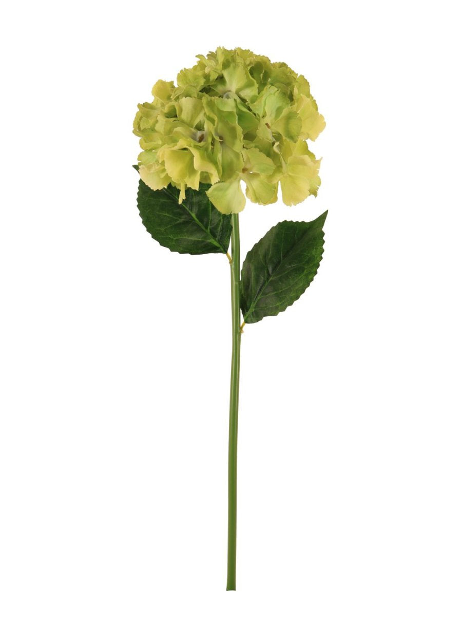 Faux Pale Green Silk Short Stem French Hydrangea