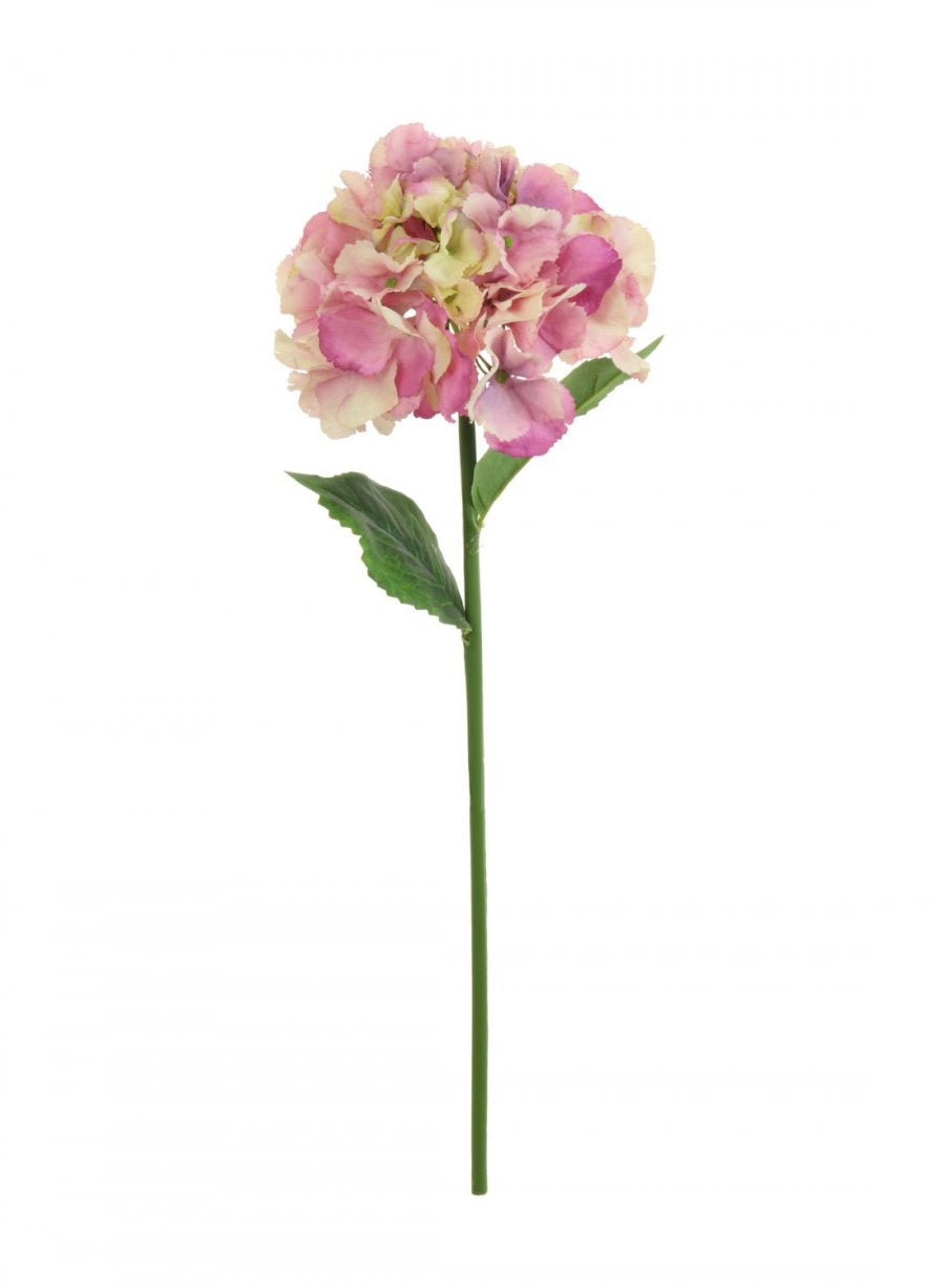 Faux Silk Short Stem Pink/Lilac French Hydrangea