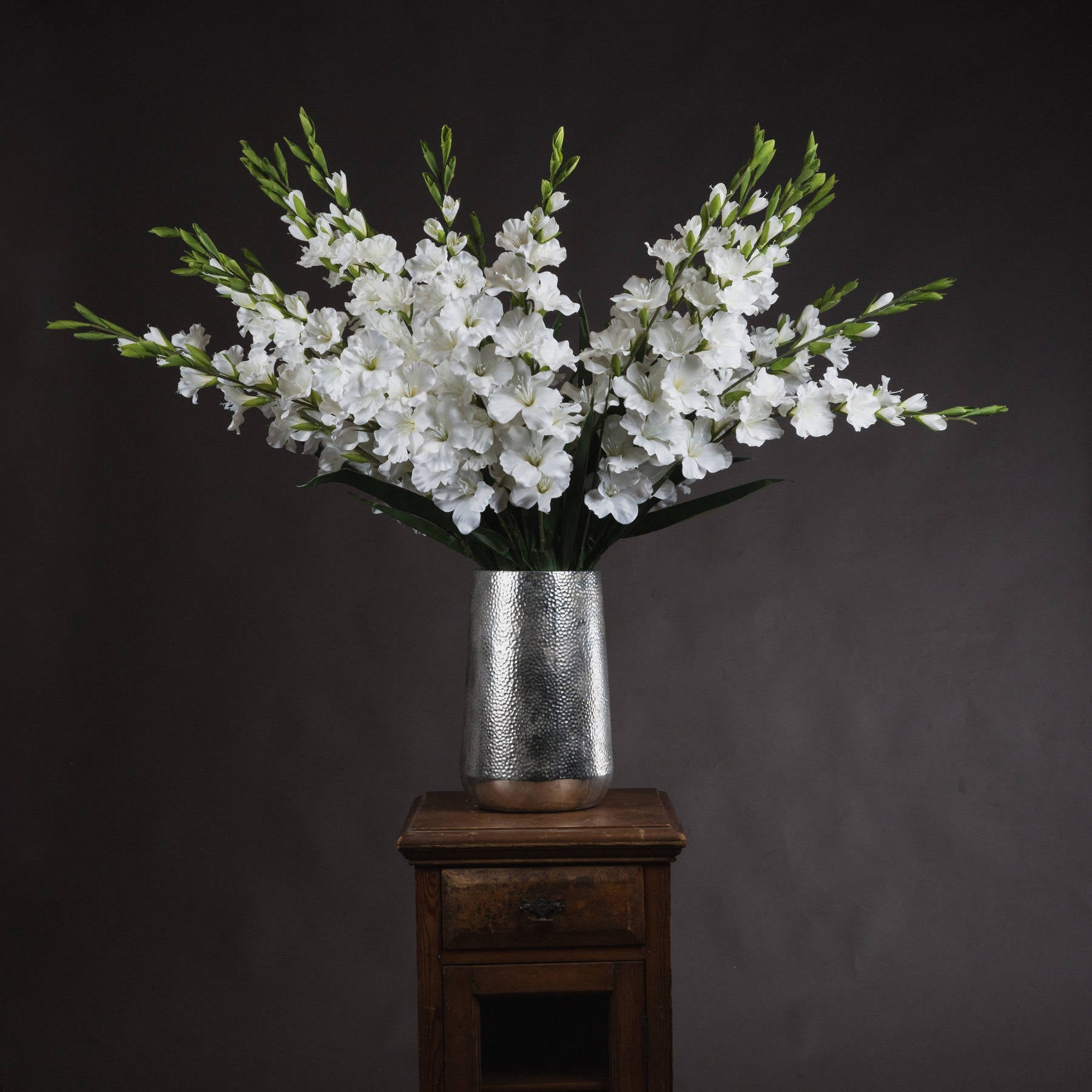 White Gladioli Spray