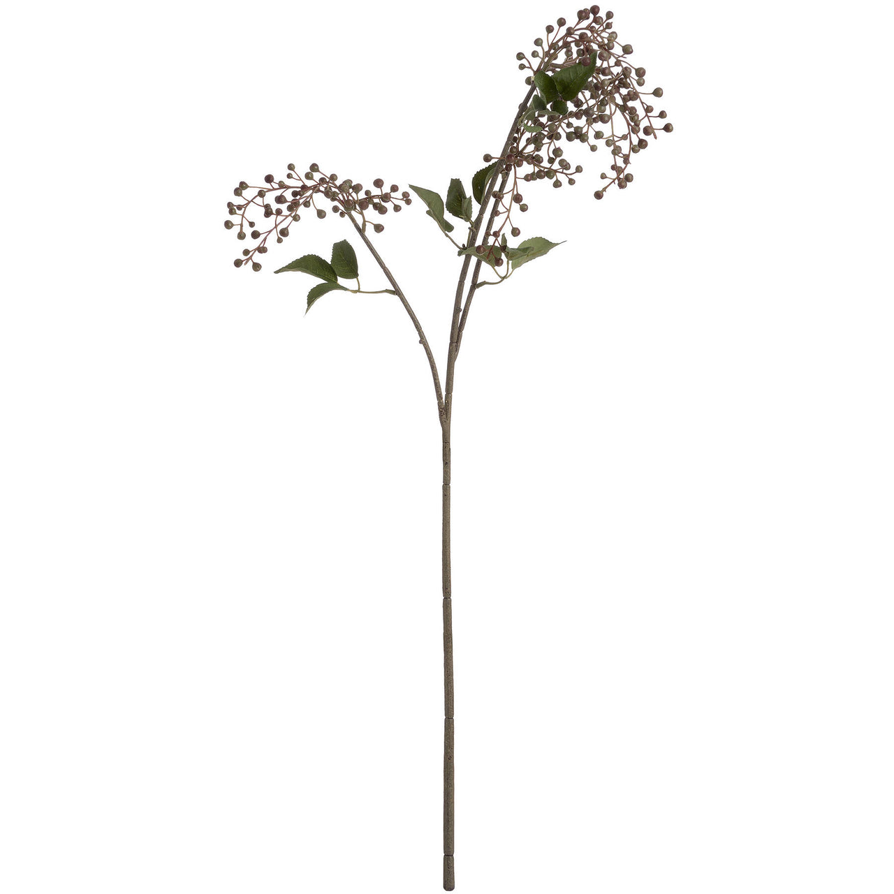Faux Brown Berry Spray