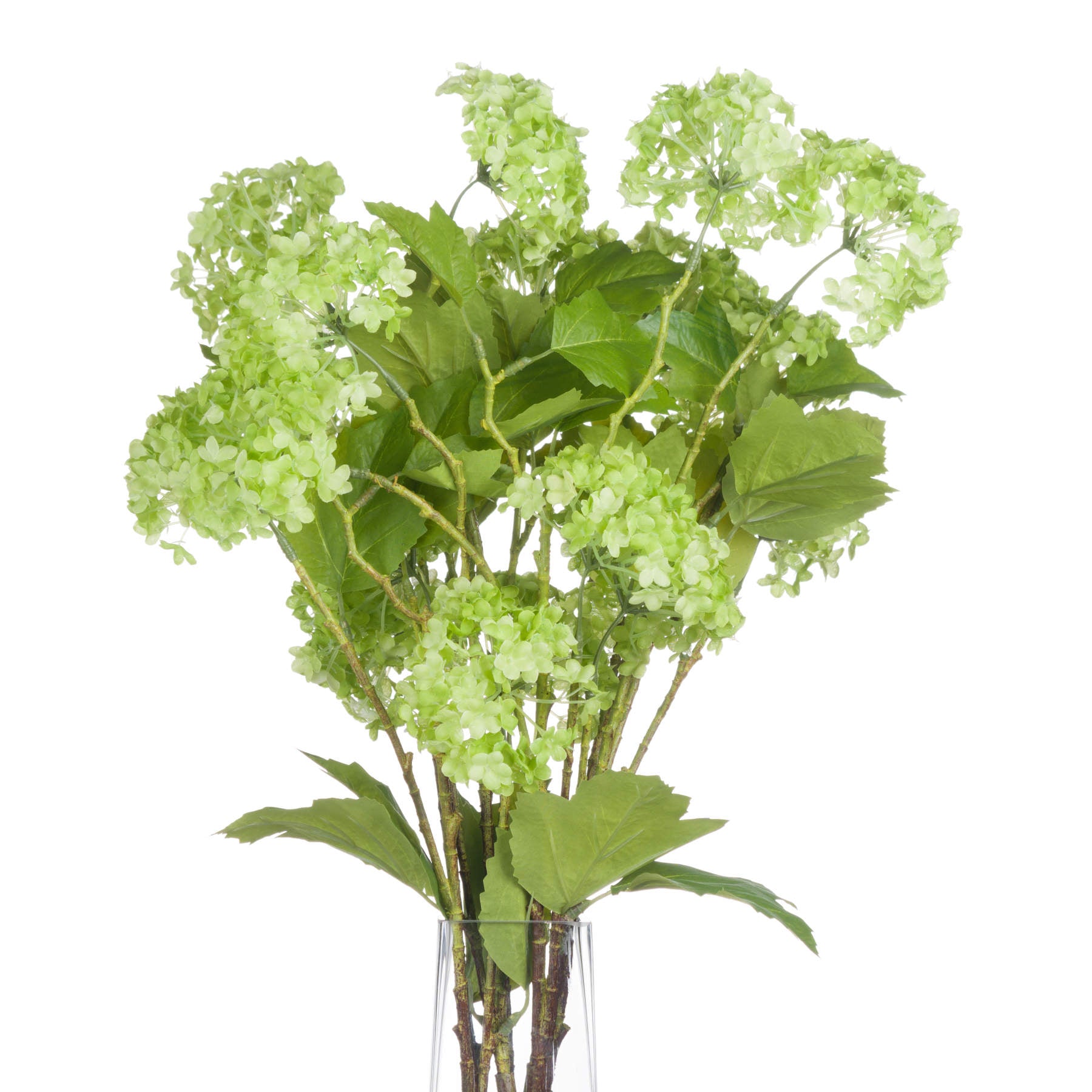 Faux Green Viburnum Spray