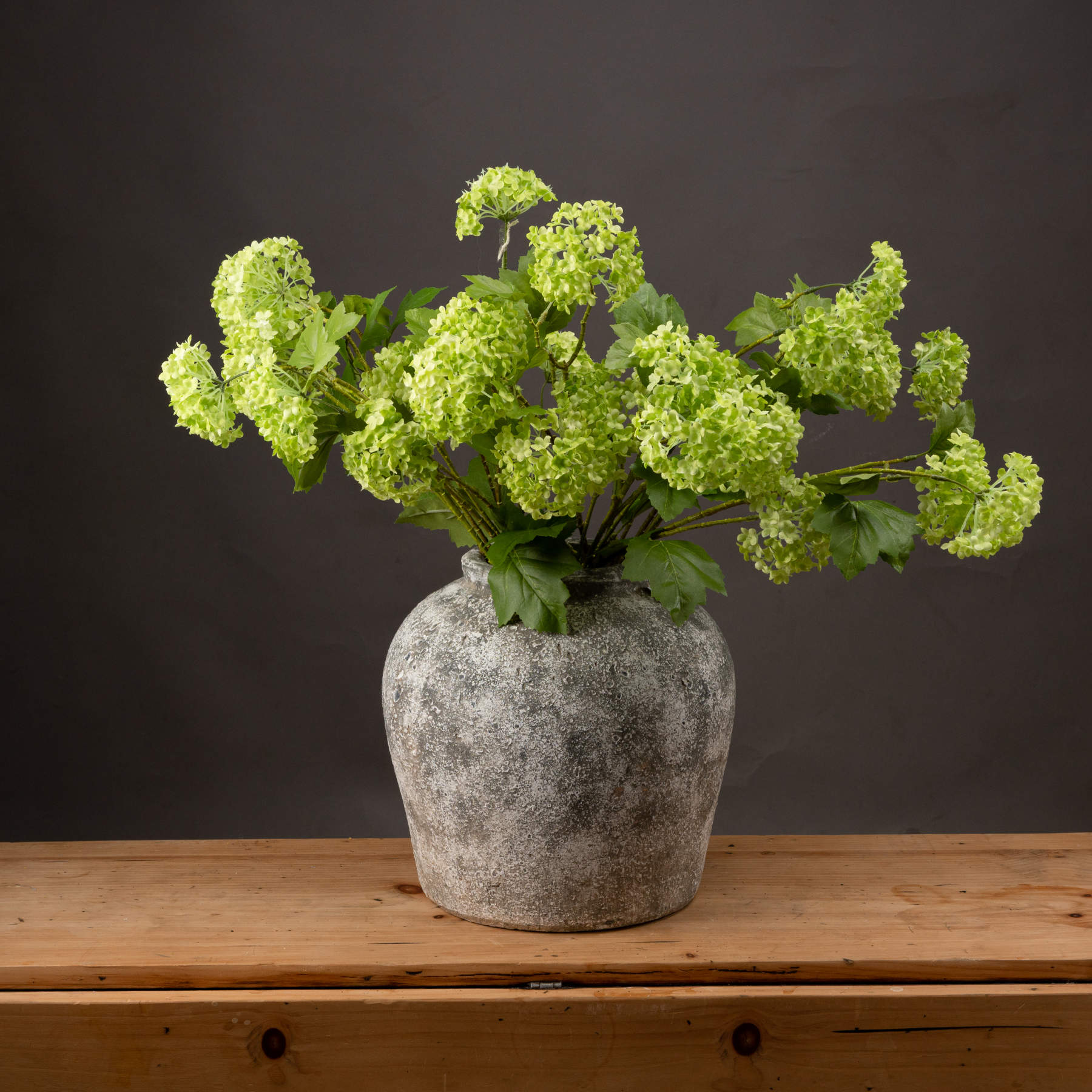 Faux Green Viburnum Spray