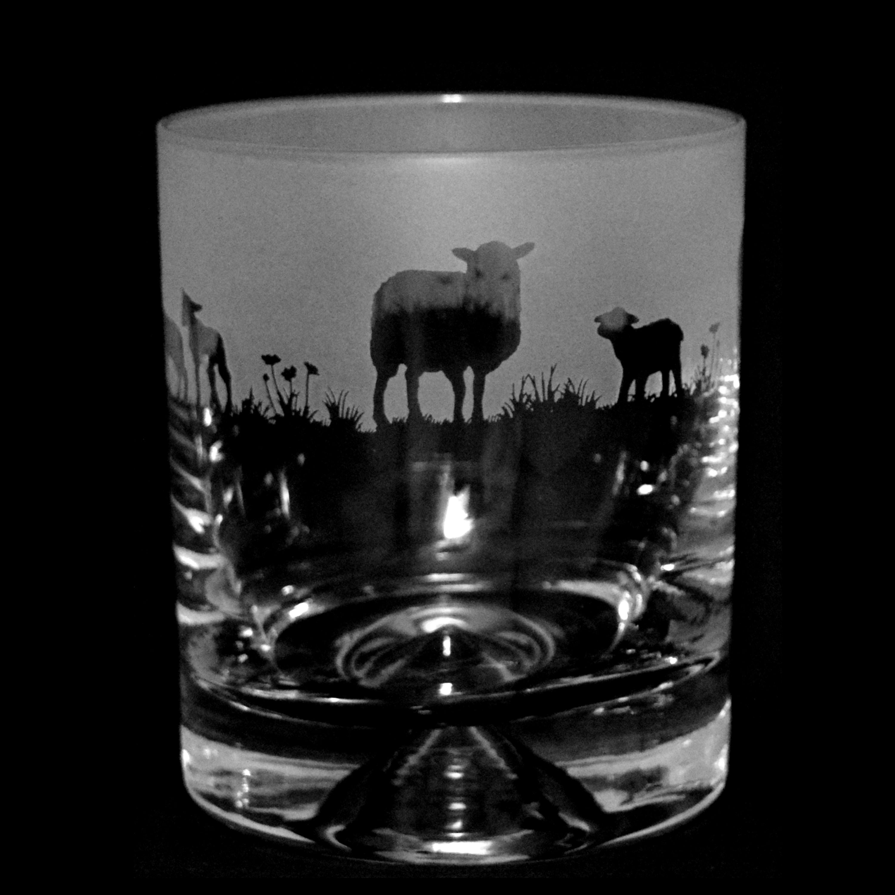 Sheep Whisky Glass Tumbler