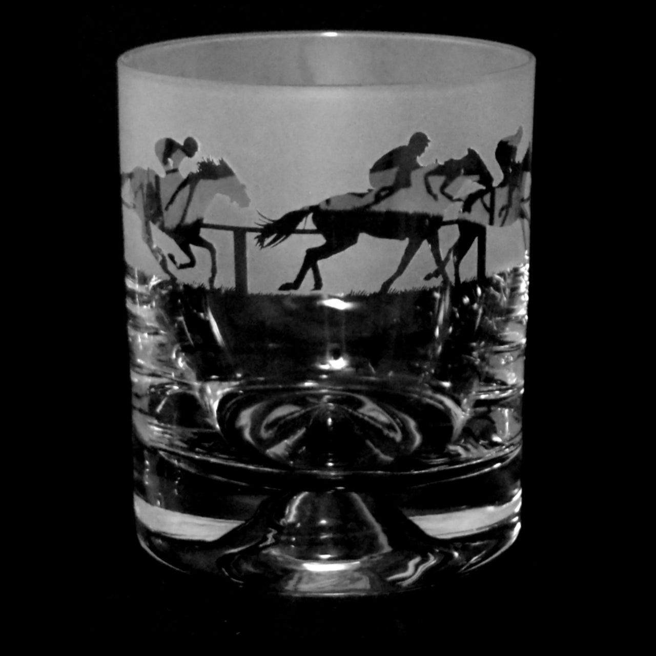 At The Races Racehorse Glass Tumbler