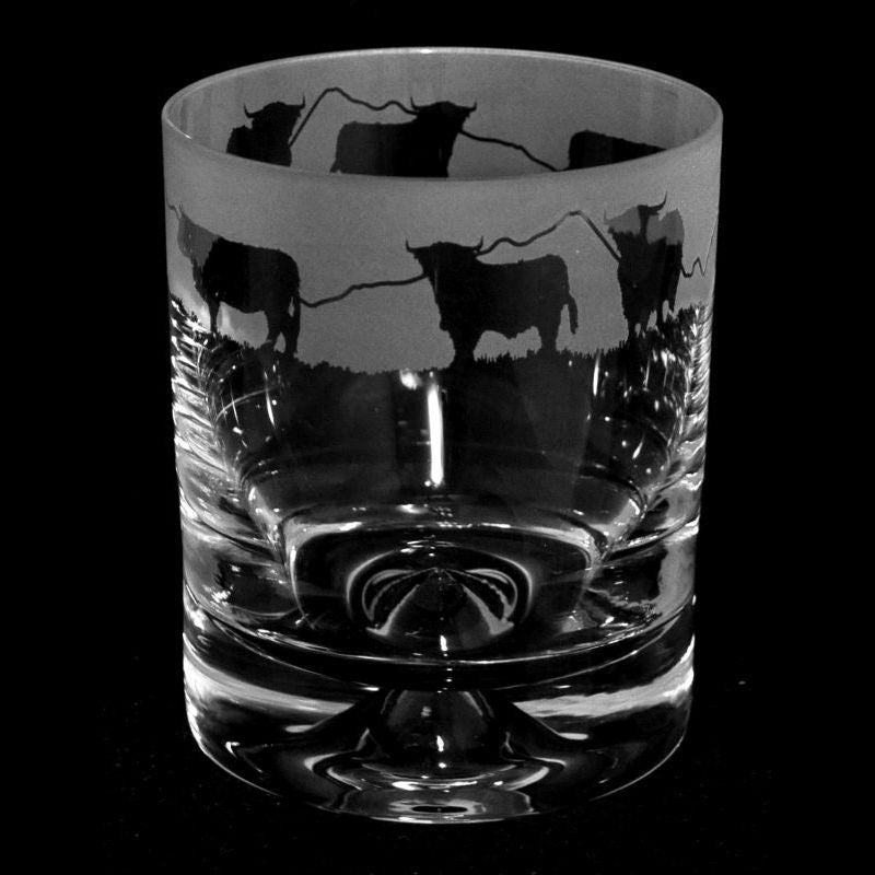 Highland Cow Whisky Tumbler