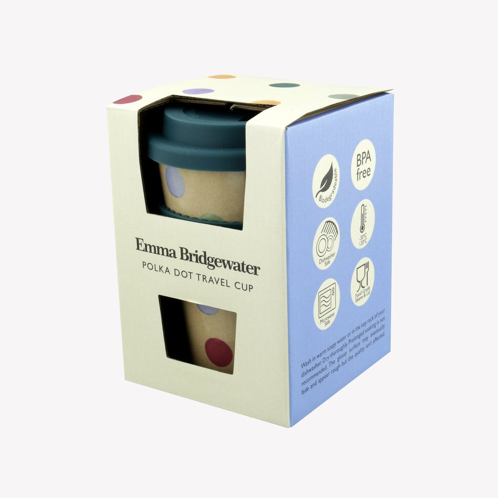 Emma Bridgewater Polka Dot Rice Husk Travel Cup