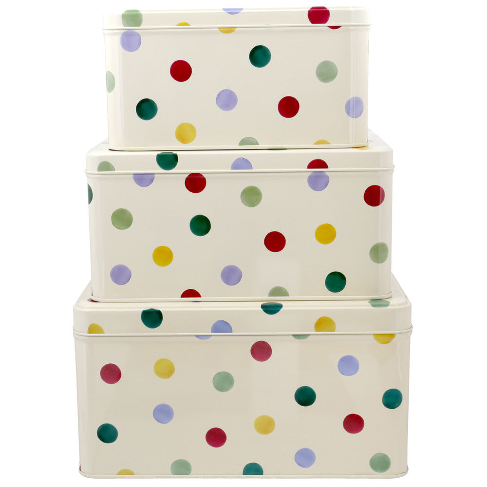 Polka Dot Set of 3 Square Cake Tins - Emma Bridgewater
