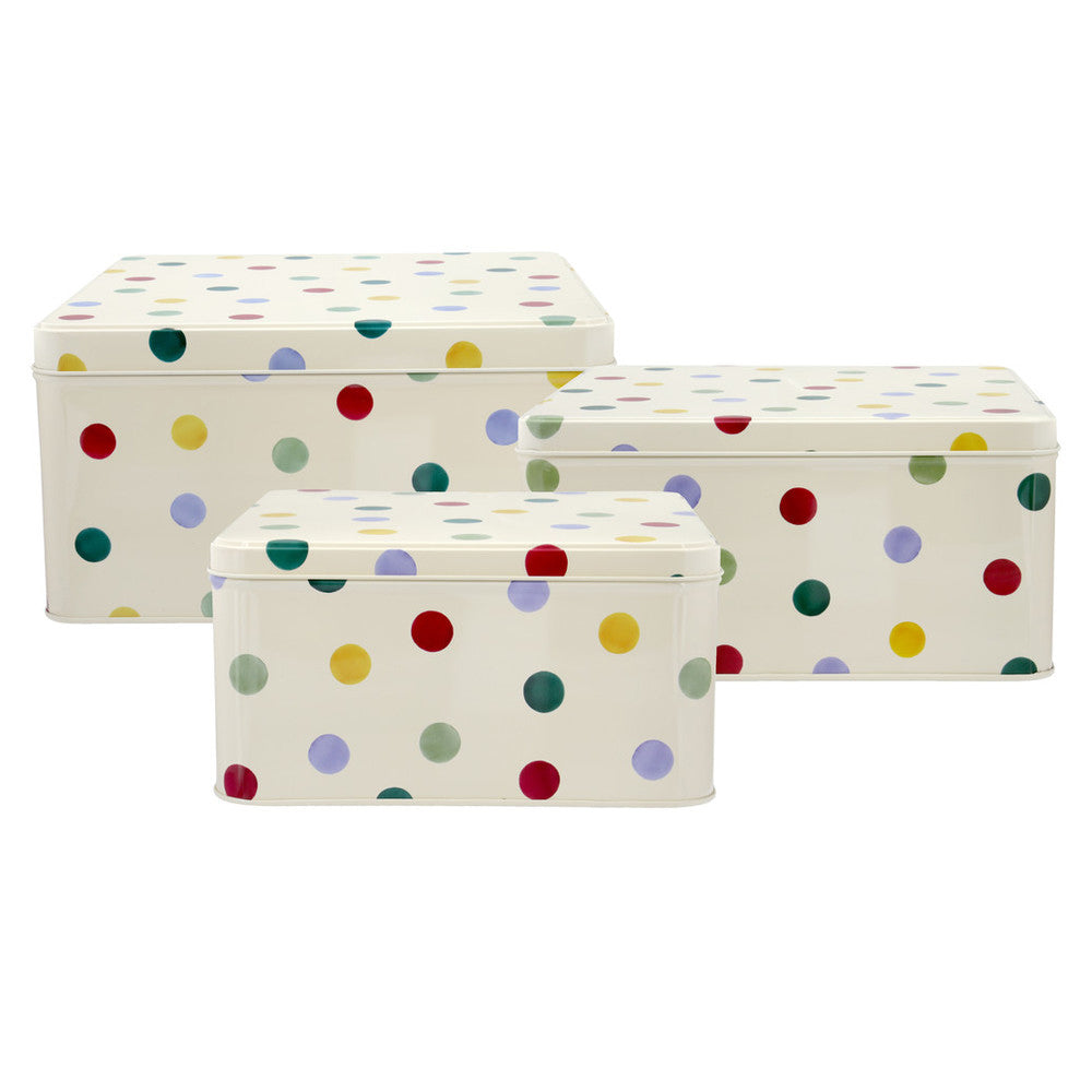 Polka Dot Set of 3 Square Cake Tins - Emma Bridgewater