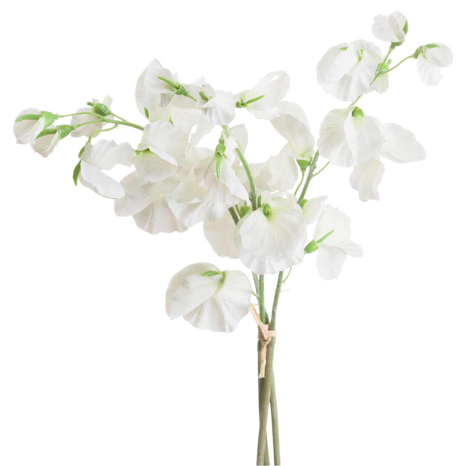 Faux White Sweetpea Bouquet