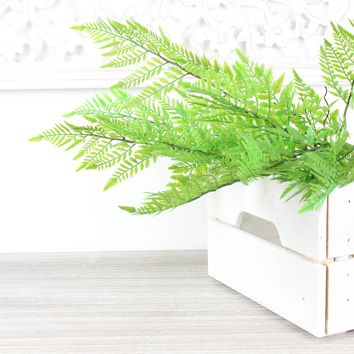 Faux Green Fern Bunch