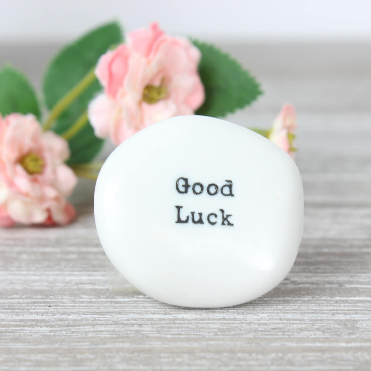 East Of India Good Luck Sentimental Pebble
