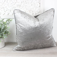 Thumbnail for Zinc Silver Velvet Cushion