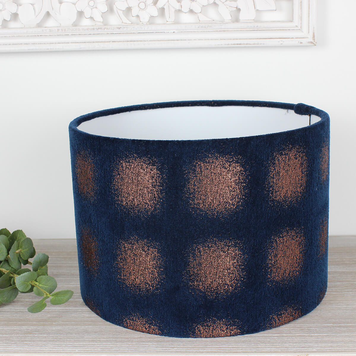 Belvedere Indigo Drum Lampshade