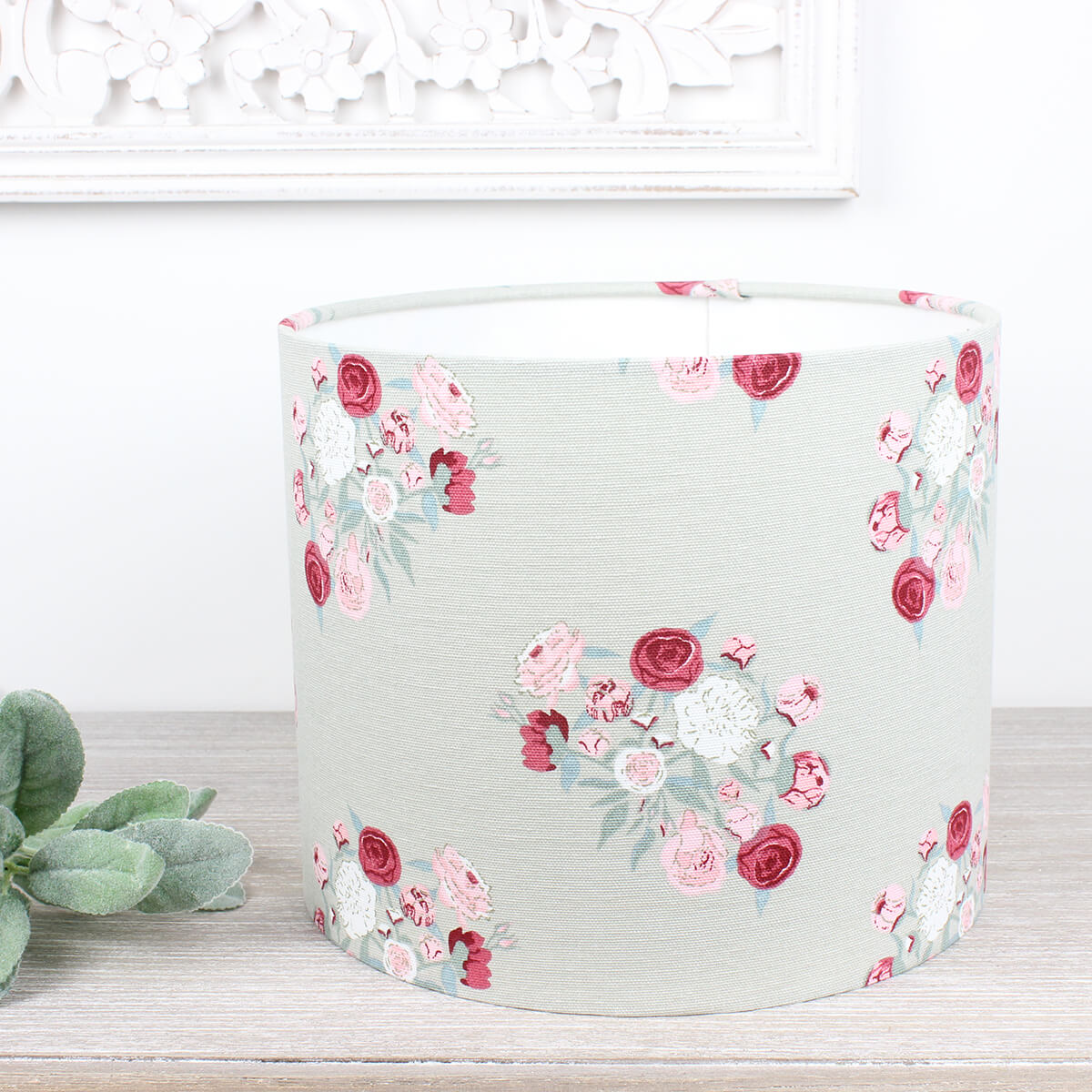 Peony Floral Drum Lampshade