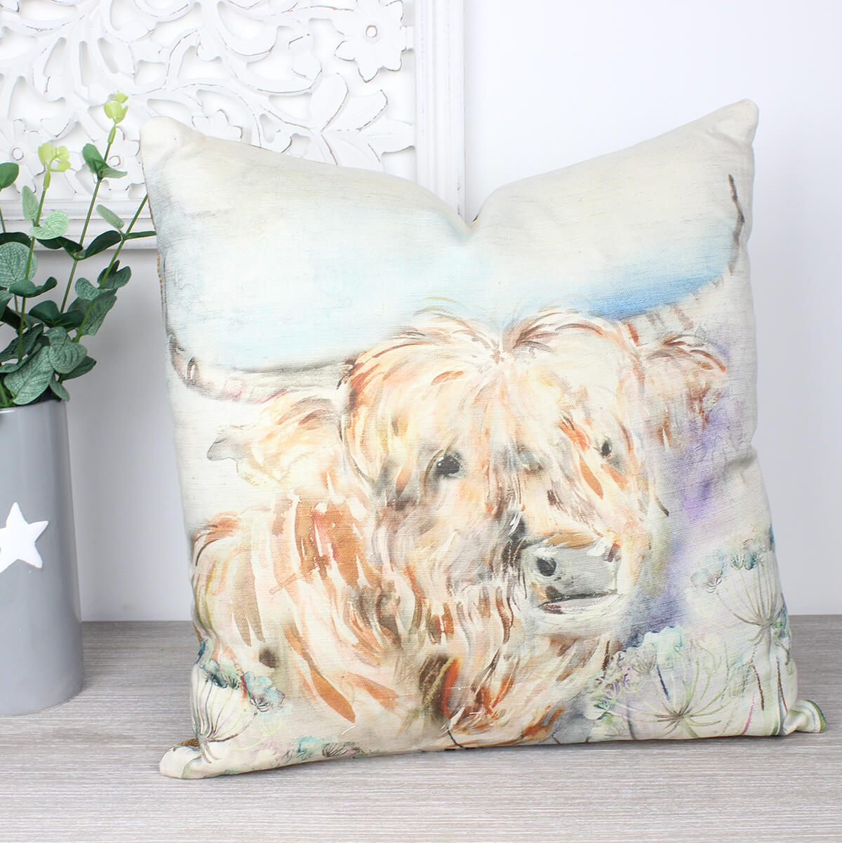 Kyloe Highland Cow Cushion Lorient Collection