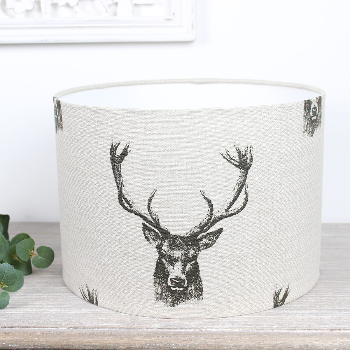 Stags Head Drum Lampshade