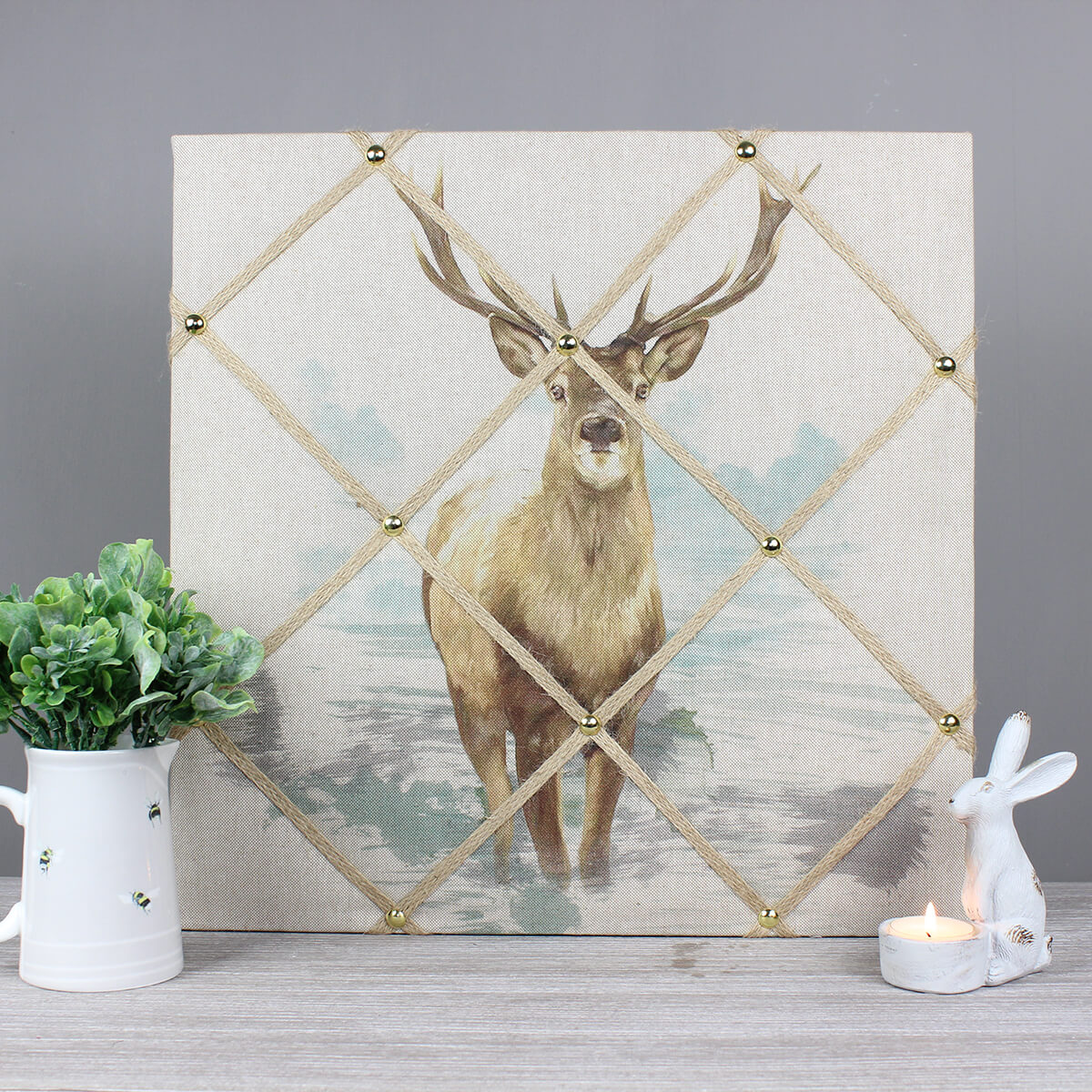 Henry the Stag Fabric Memo Notice Board