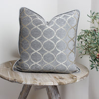 Thumbnail for Trellis Dove Grey Cushion