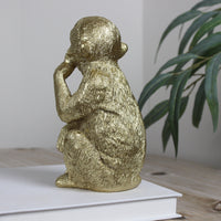 Thumbnail for Gold Monkey Ornament