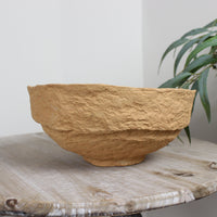 Thumbnail for Peach Paper Mache Decorative Bowl
