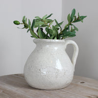 Thumbnail for Ceramic Elena Distressed Flower Jug