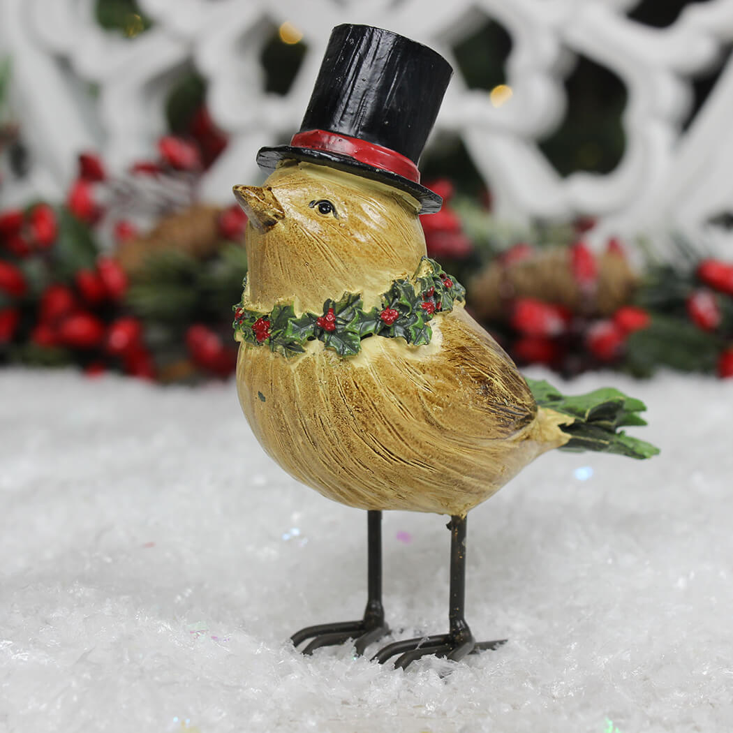 Christmas Birds In Hats