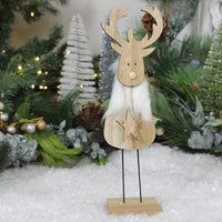 Thumbnail for Reindeer Holding Star On Stand Ornament