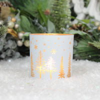 Thumbnail for White And Gold Tree T-Light Candle Holder