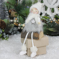 Thumbnail for Wooden Girl Sitting Ornament