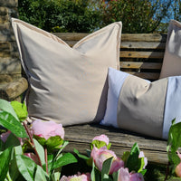 Thumbnail for Beige Oxford Square Water Resistant Cushion