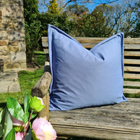 Thumbnail for Blue Oxford Square Water Resistant Cushion