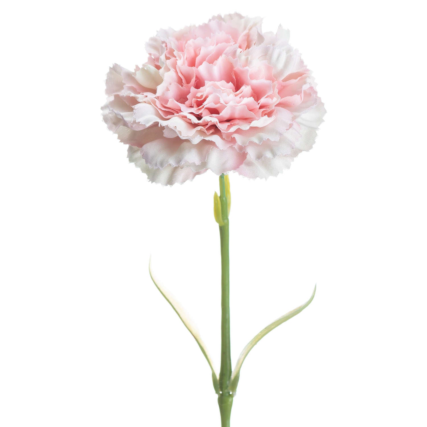 Faux Pale Pink Carnation Stem