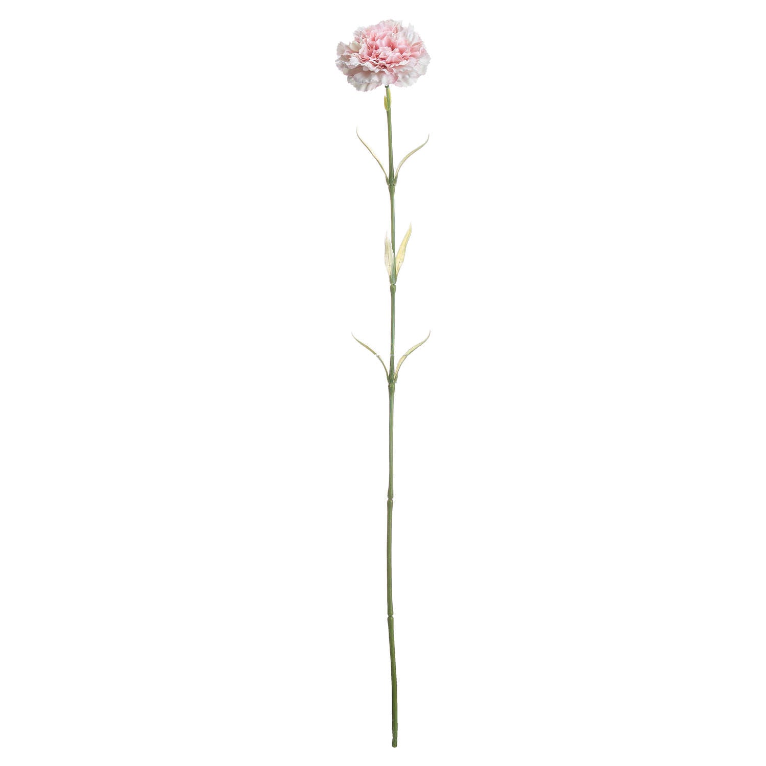 Faux Pale Pink Carnation Stem