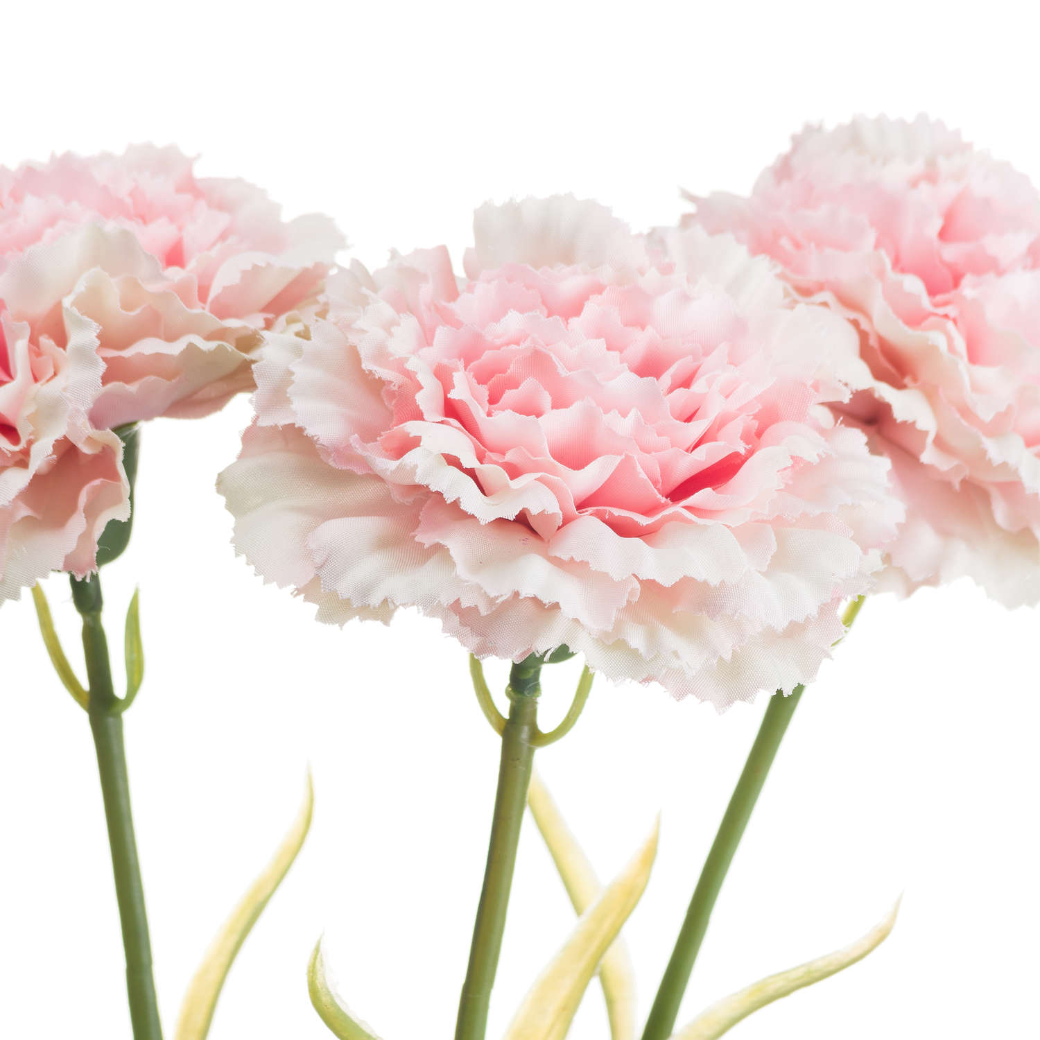 Faux Pale Pink Carnation Stem