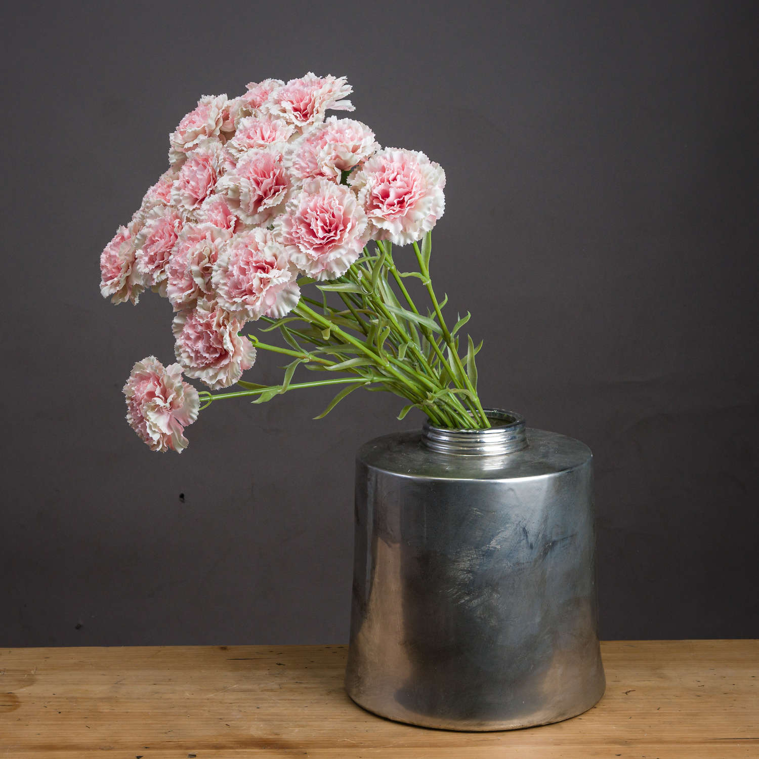 Faux Pale Pink Carnation Stem