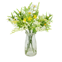 Thumbnail for Faux White Daisy & Blossom in Milk Bottle