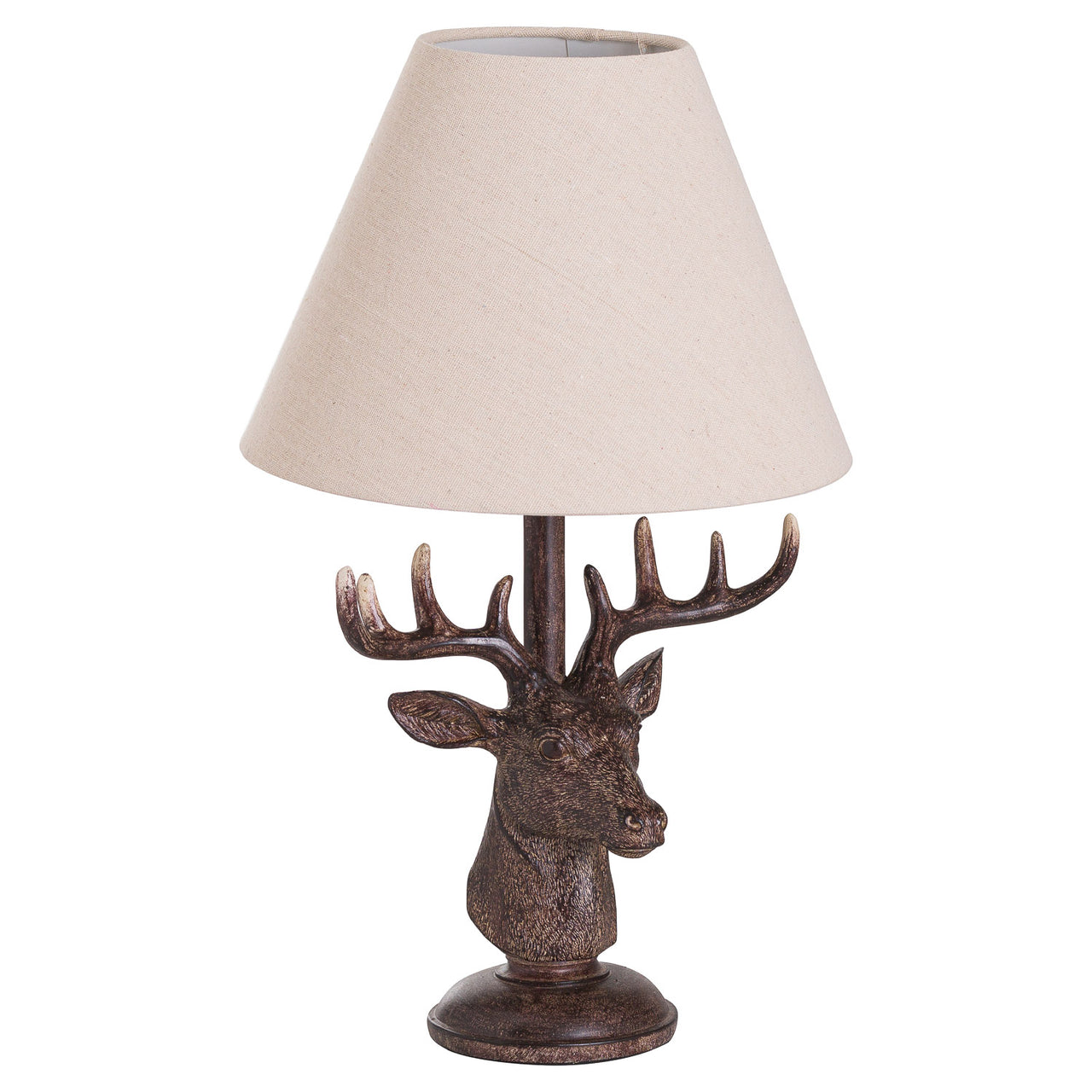 Stag Head Table Lamp