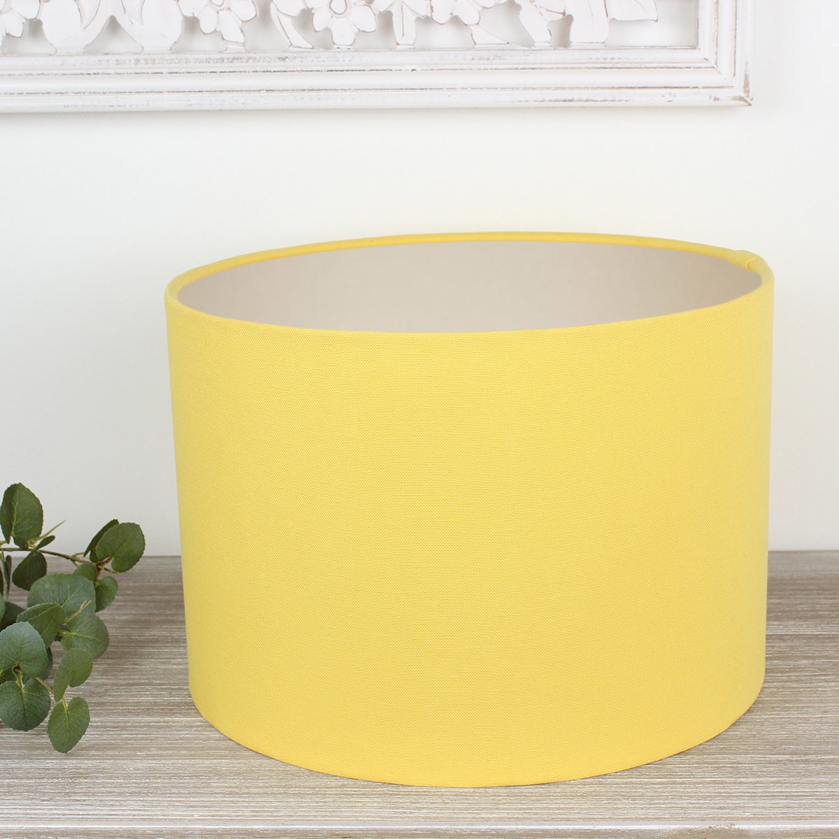 Alora Buttercup Yellow Drum Lampshade